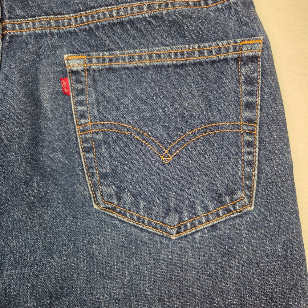 Vtg Y2K Levi's 505 Jeans Mens 36x32 Blue Made in USA Straight Leg Denim 2000 - Picture 9 of 16